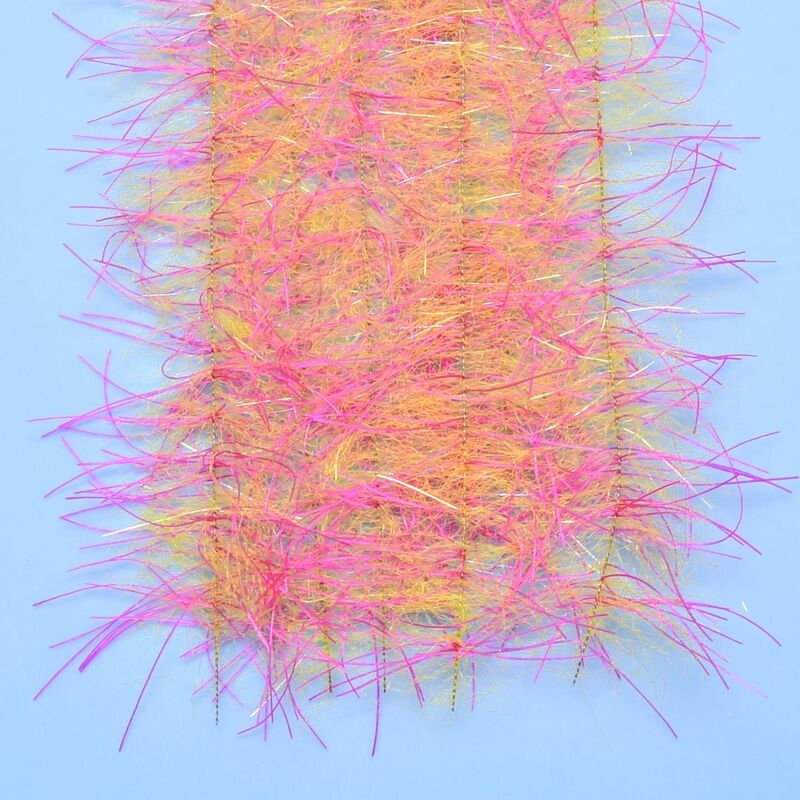 EP® Tarantula Hairy Legs Brush 1" / Hot Pink / Yellow Chenilles, Body Materials