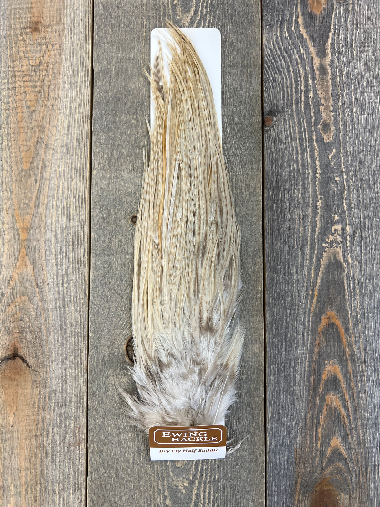 Ewing Dry Fly #2 Half Saddle Barred Dun Dry Fly Hackle