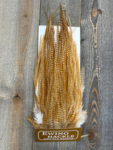 Ewing Dry Fly Saddle Barred Ginger Dry Fly Hackle