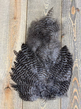 Ewing Grizzly Chickabou Patch Gray Marabou