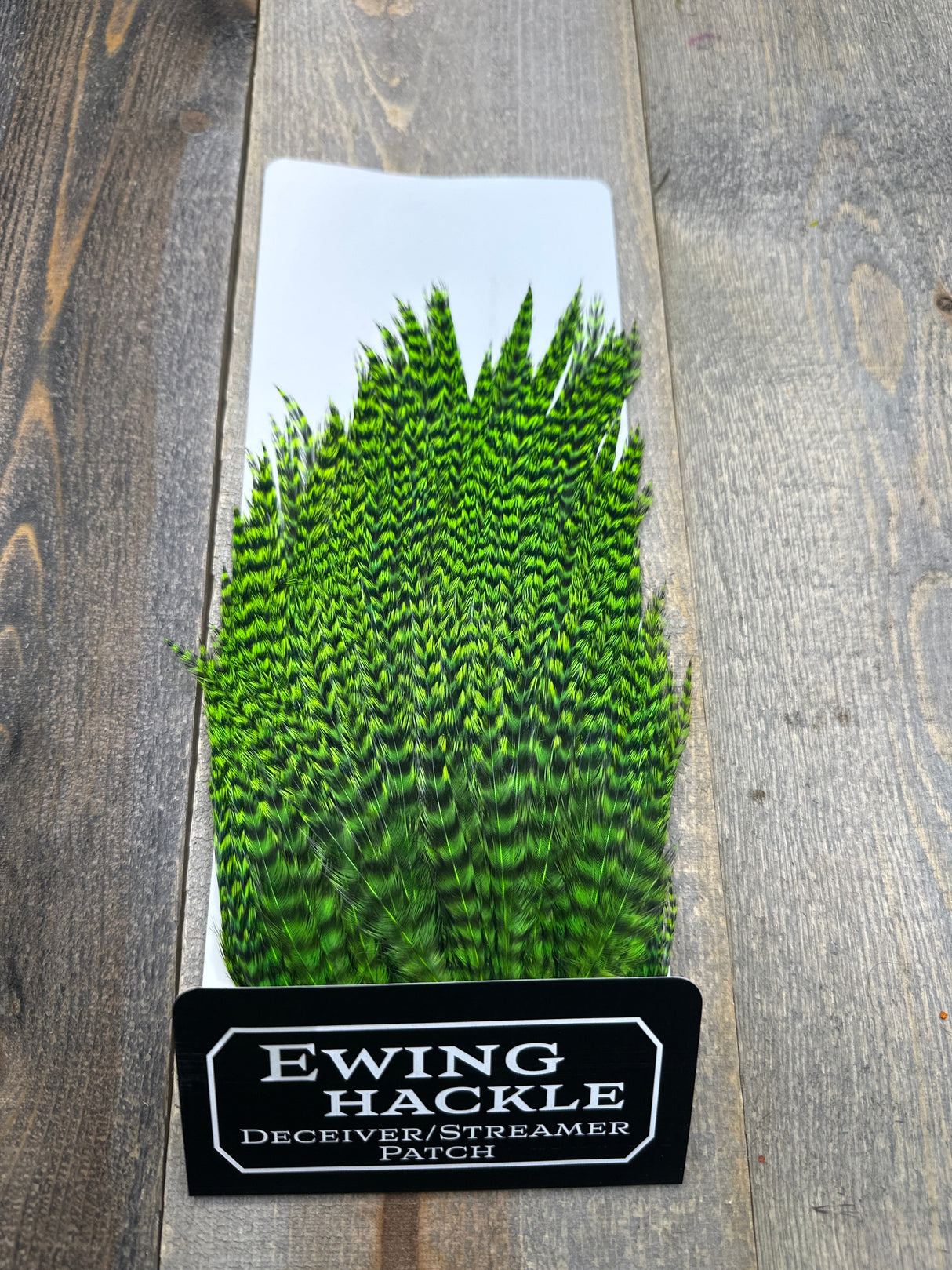 Ewing Grizzly Deceivers Green Chartruese Streamer Feathers