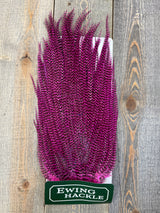 Ewing Grizzly Ewing Saddles Bright Pink Streamer Feathers