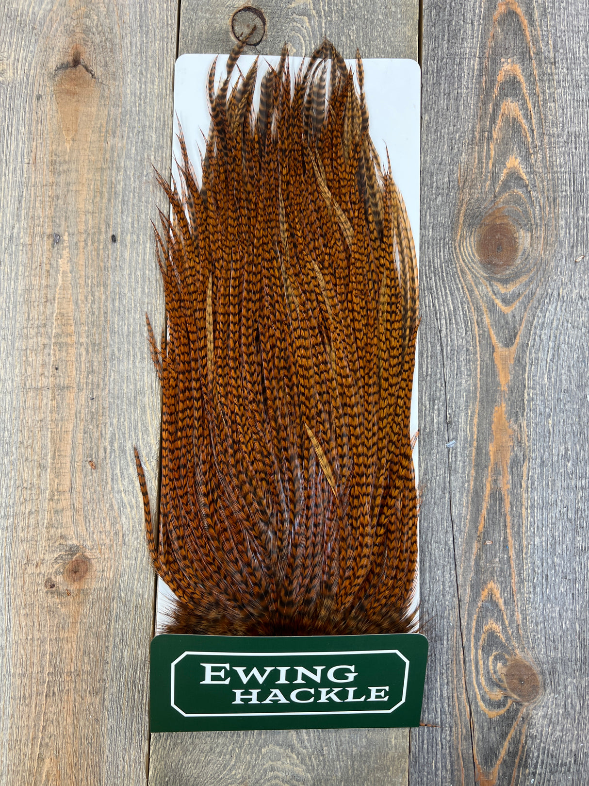 Ewing Grizzly Ewing Saddles Brown Streamer Feathers