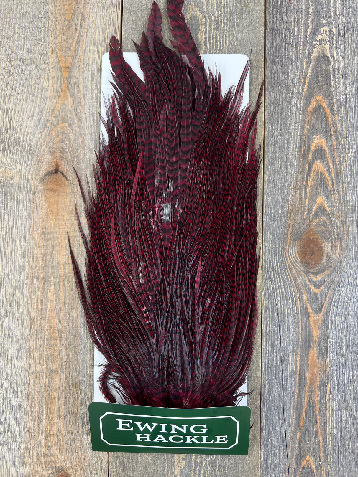 Ewing Grizzly Ewing Saddles Claret Streamer Feathers