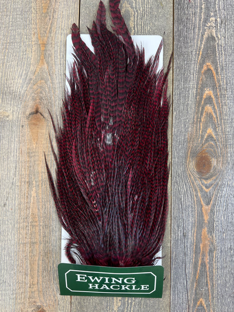 Ewing Grizzly Ewing Saddles Claret Streamer Feathers