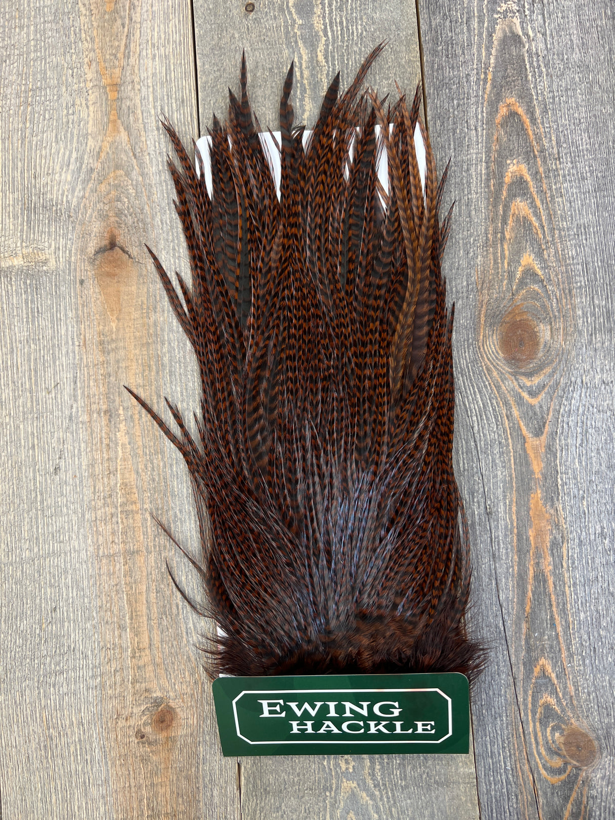 Ewing Grizzly Ewing Saddles Coachman Brown Streamer Feathers