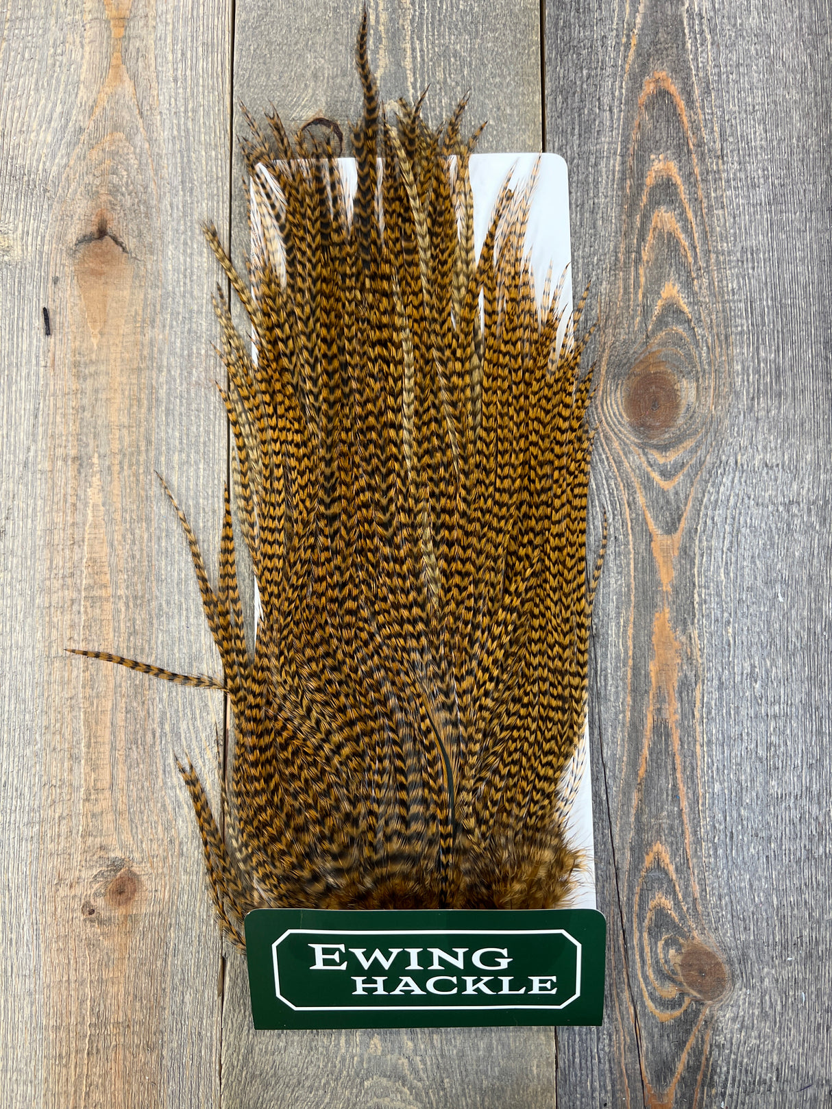 Ewing Grizzly Ewing Saddles Honey Streamer Feathers