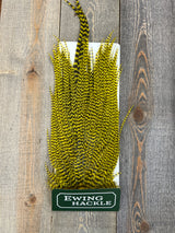 Ewing Grizzly Ewing Saddles Yellow Streamer Feathers