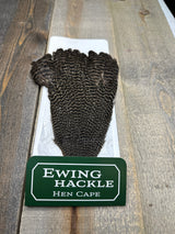Ewing Grizzly Hen Cape Tan Dun Hen Hackle