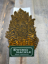 Ewing Grizzly Hen Saddle Peach Hen Hackle