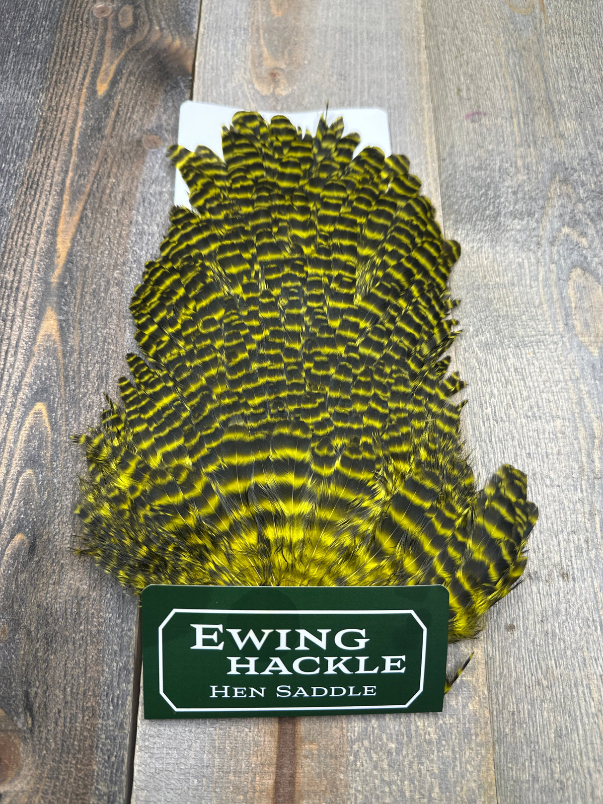 Ewing Grizzly Hen Saddle Yellow Hen Hackle