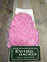 Ewing White Hen Saddle Light Pink Hen Hackle