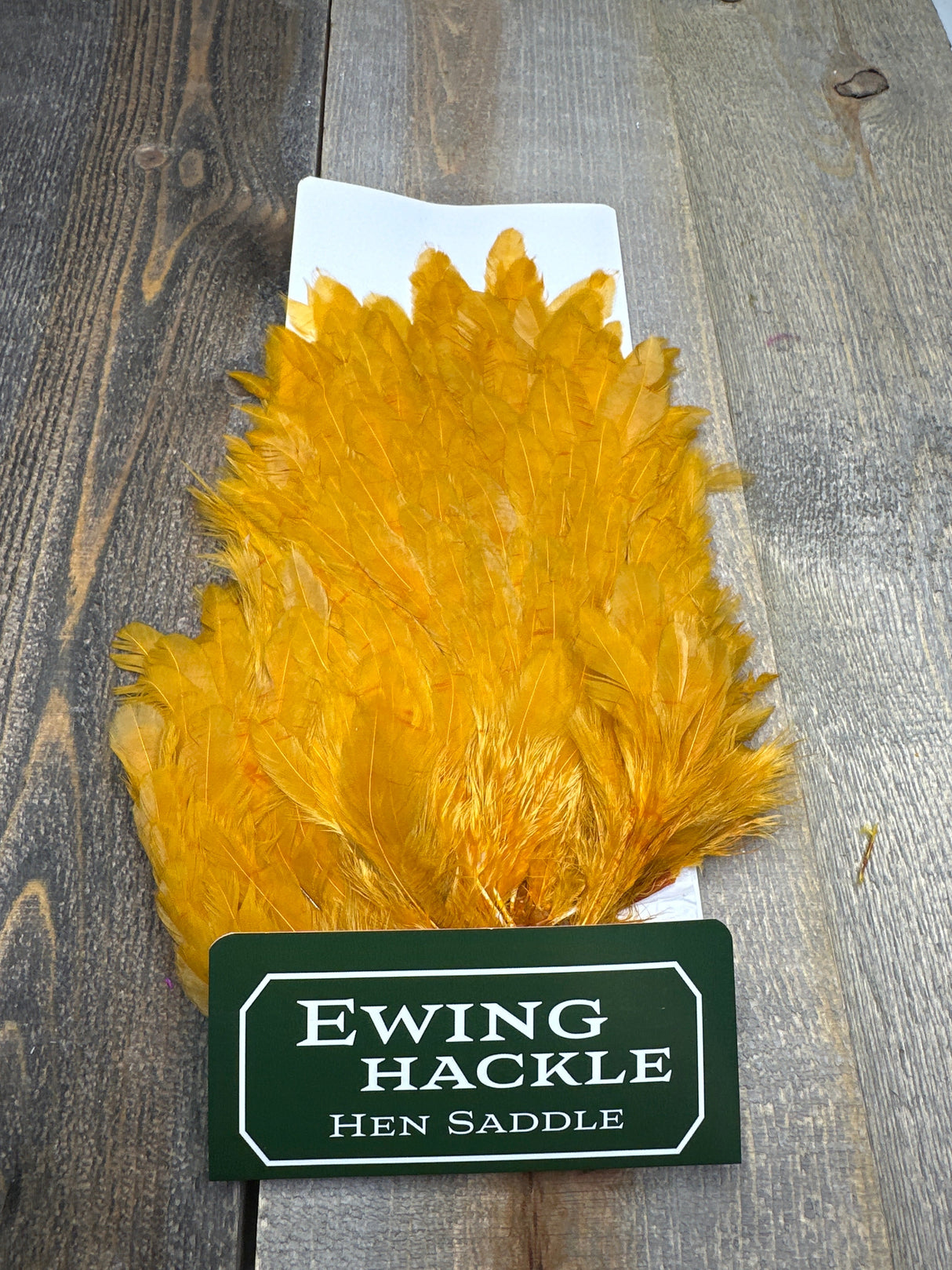 Ewing White Hen Saddle Peach Hen Hackle