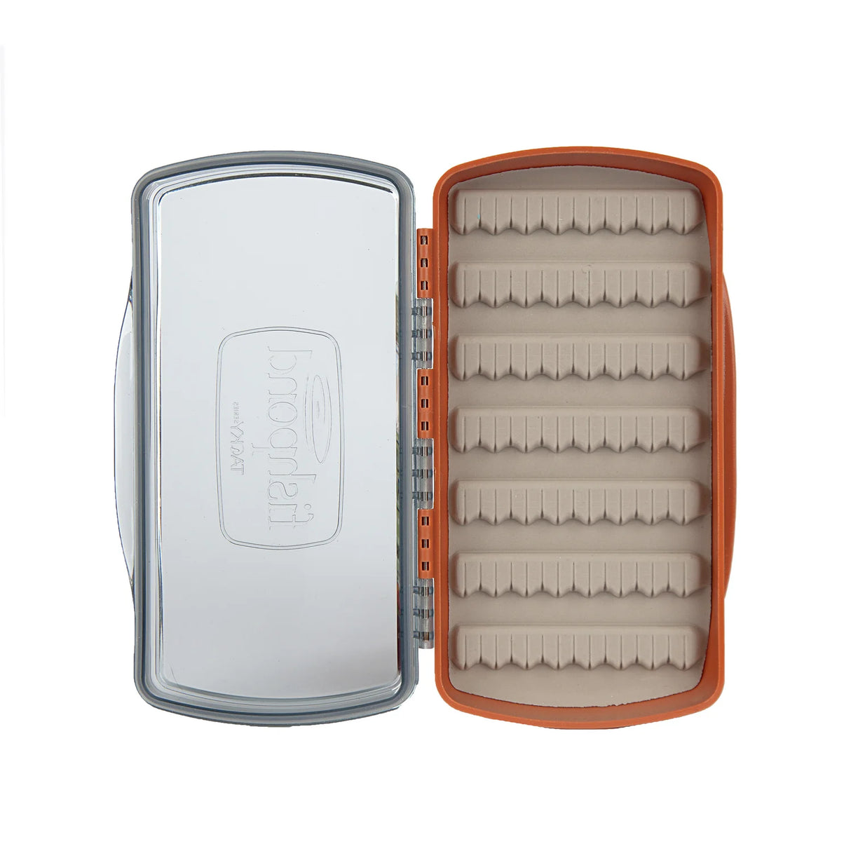 Fishpond Tacky Pescador Fly Box- Medium- Clear- Burnt Orange Fly Box