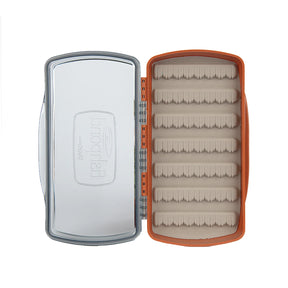 Fishpond Tacky Pescador Fly Box- Medium- Clear- Burnt Orange Fly Box