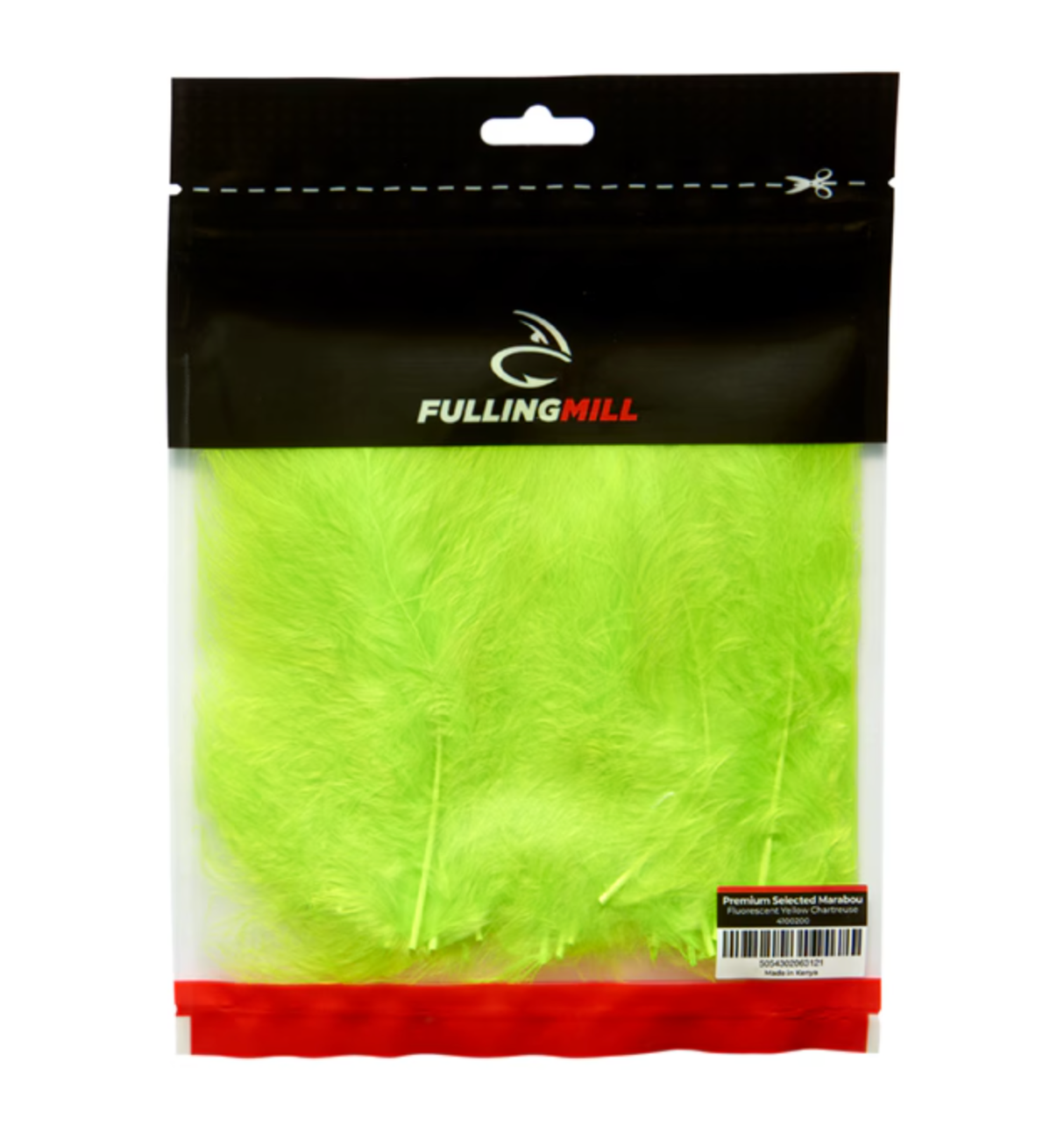 Fulling Mill Premium Selected Marabou Fluorescent Yellow Chartreuse