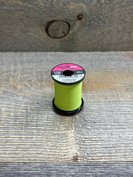 Fulling Mill Pro Floss 110 Denier Fluorescent Chartreuse Threads