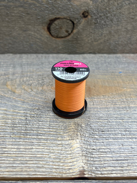Fulling Mill Pro Floss 110 Denier Fluorescent Orange Threads