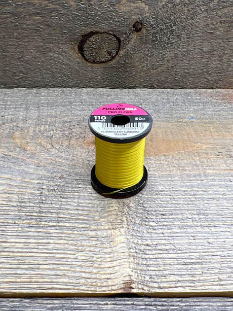 Fulling Mill Pro Floss 110 Denier Fluorescent Sunburst Yellow Threads