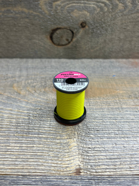 Fulling Mill Pro Floss 110 Denier Fluorescent Yellow Threads