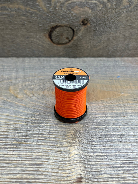 Fulling Mill Pro Floss 340 Denier Fluorescent Fire Orange Threads
