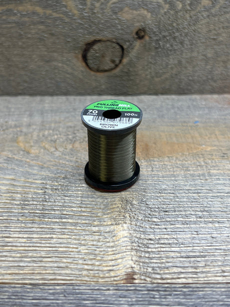 Fulling Mill Pro Thread Flat 70 Denier Brown Olive Threads
