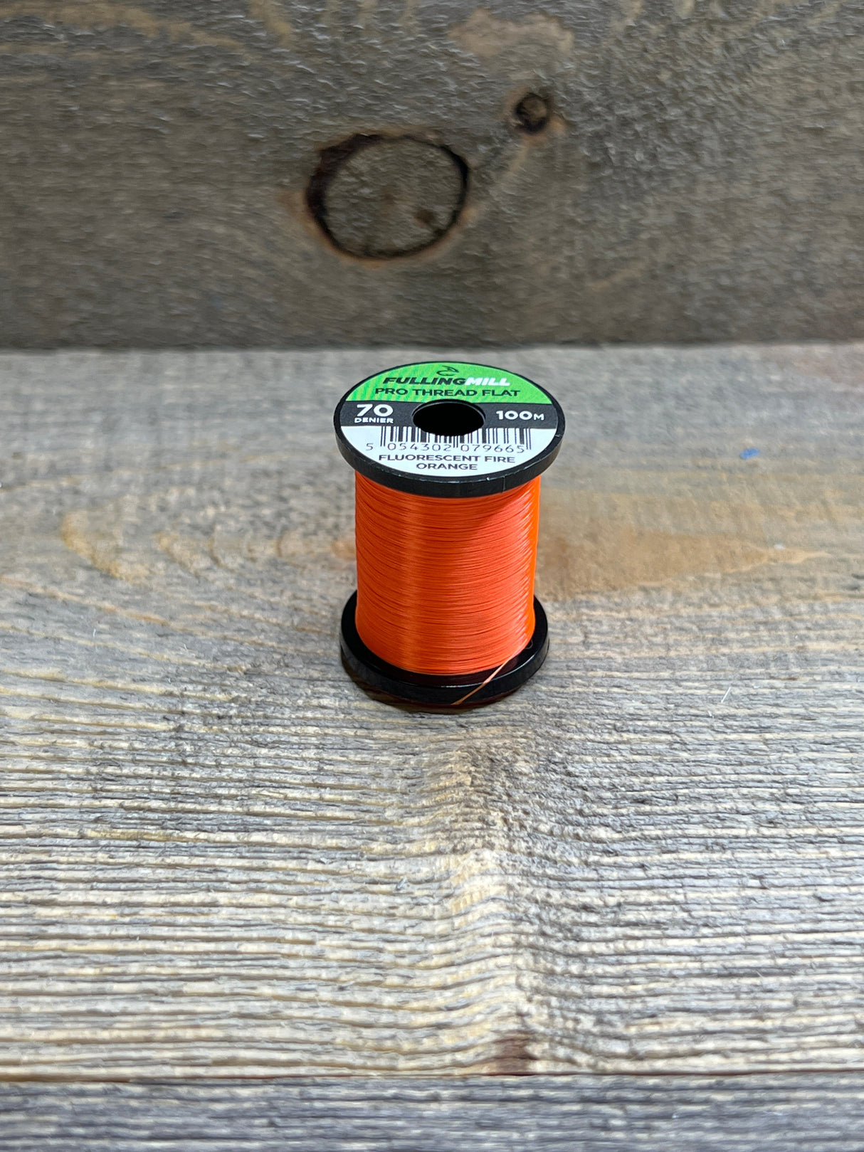 Fulling Mill Pro Thread Flat 70 Denier Fluorescent  Fire Orange Threads