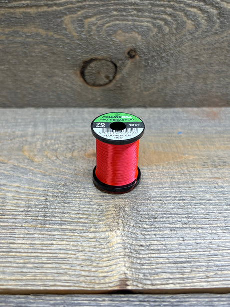 Fulling Mill Pro Thread Flat 70 Denier Fluorescent Red Threads