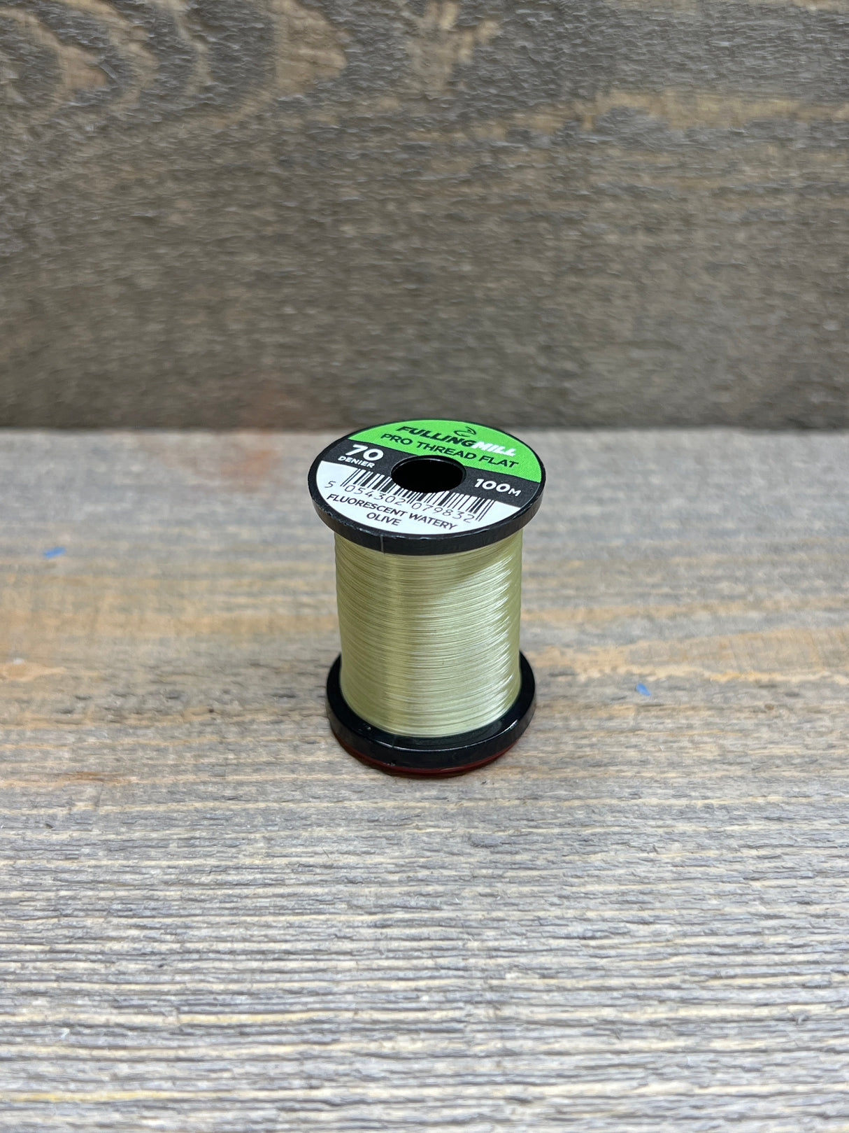 Fulling Mill Pro Thread Flat 70 Denier Fluorescent Watery Olive Threads