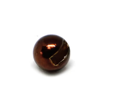 Fulling Mill Slotted Tungsten Bead 25 Pack- Metallic Colors Metallic Brown / 1.5mm Beads, Eyes, Coneheads