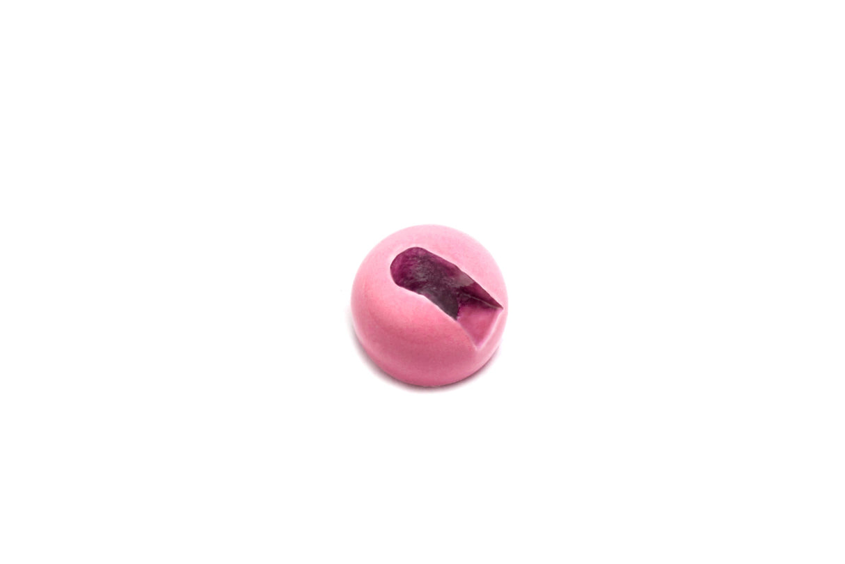 Fulling Mill Slotted Tungsten Beads 25 pk Painted Soft Pink / 1.5 mm Beads, Eyes, Coneheads