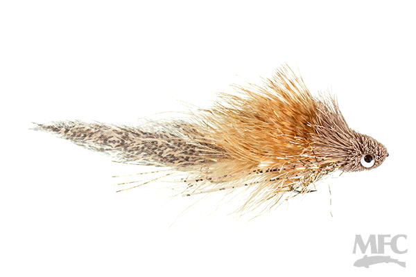 Galloup's Flat Head Kitty Streamer Tan Flies
