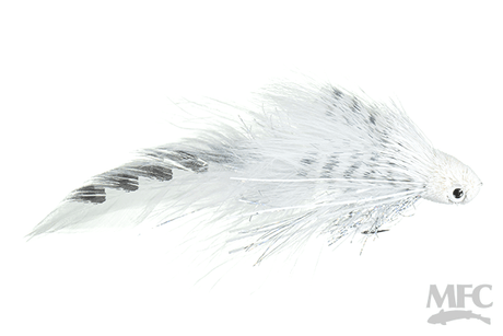 Galloup's Flat Head Kitty Streamer White Flies