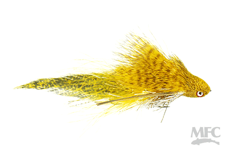 Galloup's Flat Head Kitty Streamer Yellow Flies