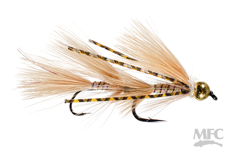 Galloup's Micro Peanut Envy (#10) Tan Flies