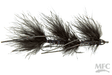 Galloup's Mini Peanut Envy (size 6) Black Flies