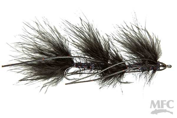 Galloup's Mini Peanut Envy (size 6) Black Flies