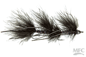Galloup's Mini Peanut Envy (size 6) Black Flies