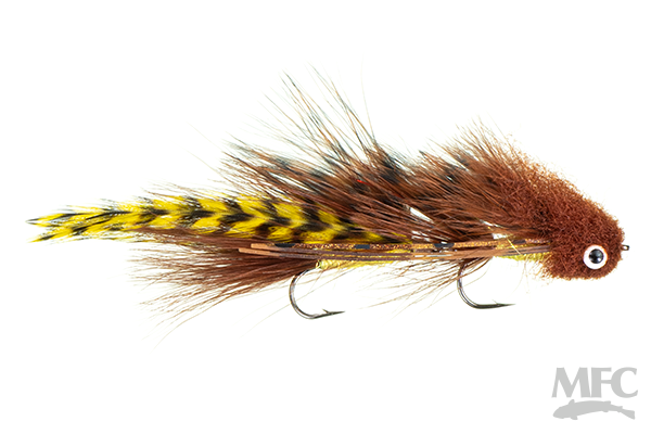 Galloup's Mini Silk Kitty Brown Warmwater Flies