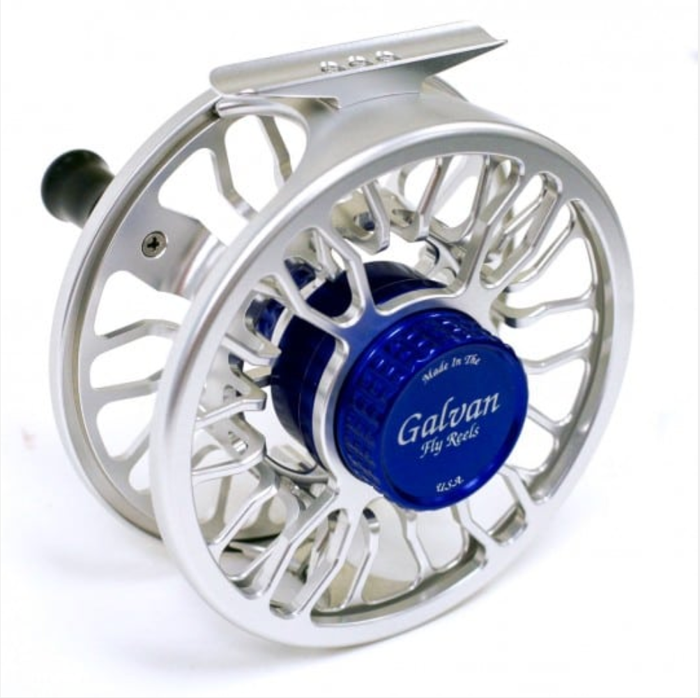 clear fly reel Galvan Grip Fly Reel Clear / Blue / G-8