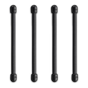 Geartie Reusable Rubber Twist Tie 3" 4 pack / Black Fly Fishing Accessories