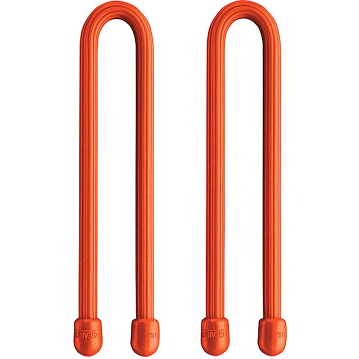 Geartie Reusable Rubber Twist Tie 6" 2 pack / Orange Fly Fishing Accessories