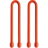 Geartie Reusable Rubber Twist Tie 6" 2 pack / Orange Fly Fishing Accessories