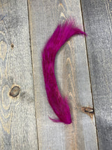 Grey Squirrel Tail Bleached Dyed Fuschia Hair, Fur