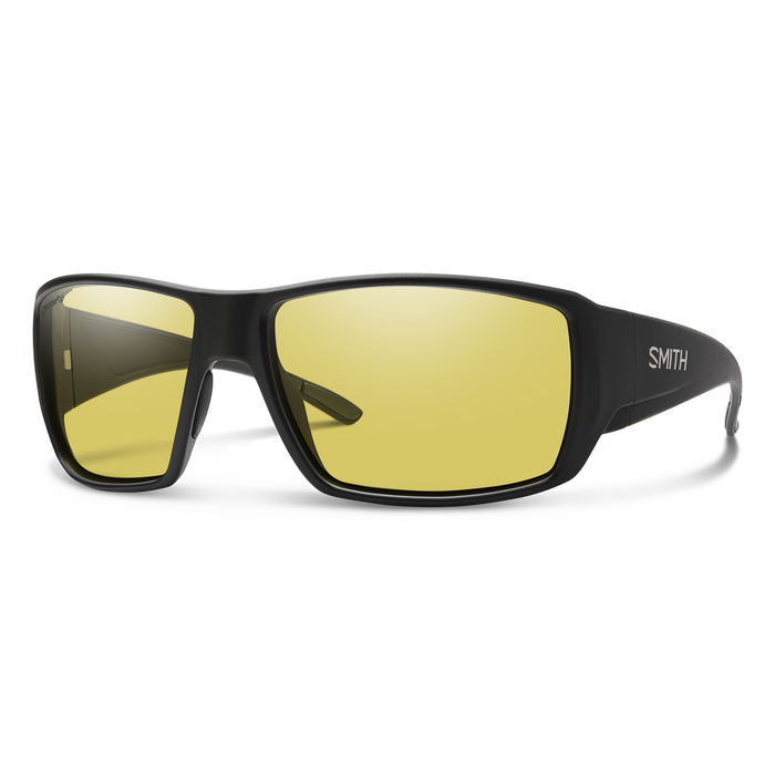 Guide's Choice Matte Black Chromopop Glass Polarized Low Light Yellow Eyewear