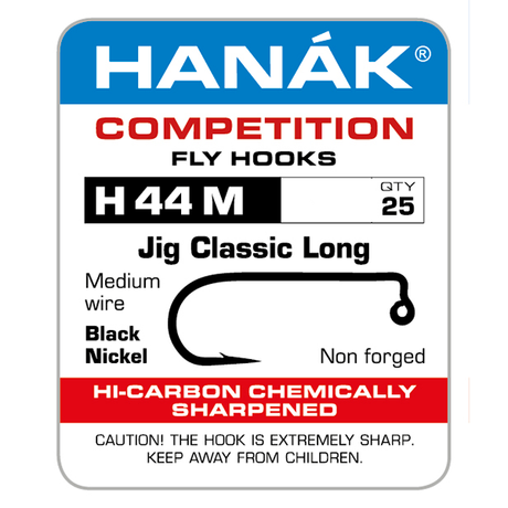 Hanak 44 Jig Classic Long Barbed - 25 pack #02 Hooks