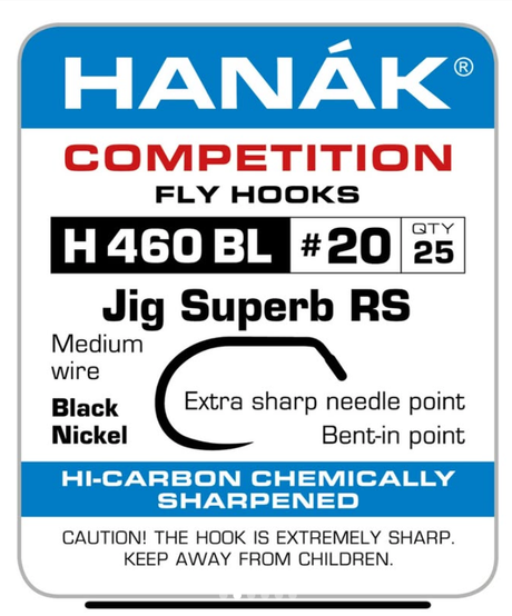 Hanak 460 BL Jig Suberb RS Hook 25pk #14 Hooks