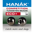 Hanak Tungsten Beads Eco+ 50 pack Black Nickel / 2.3mm Beads, Eyes, Coneheads