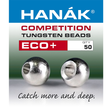 Hanak Tungsten Beads Eco+ 50 pack Silver / 2.3mm Beads, Eyes, Coneheads