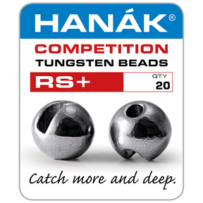 Hanak Tungsten Slotted Beads RS+ 20 Pack Black Nickel / 2.3mm Beads, Eyes, Coneheads